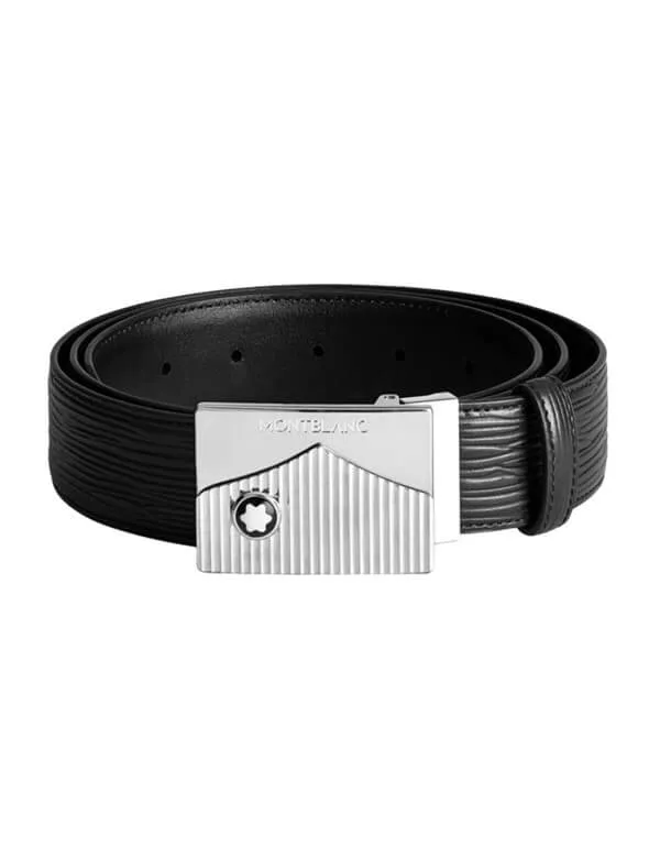 Montblanc Meisterstuck Vintage Palladium M logo bark print leather strap35mm