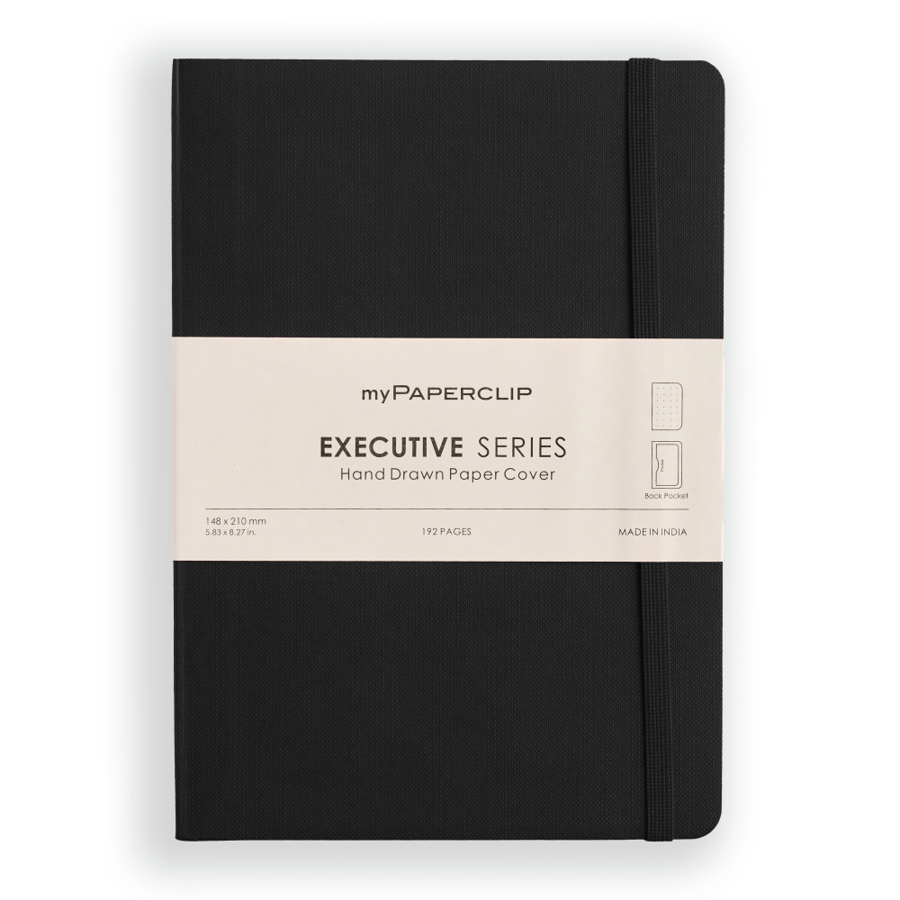 myPAPERCLIP Executive Series A5 Notebook -Dotted-Black