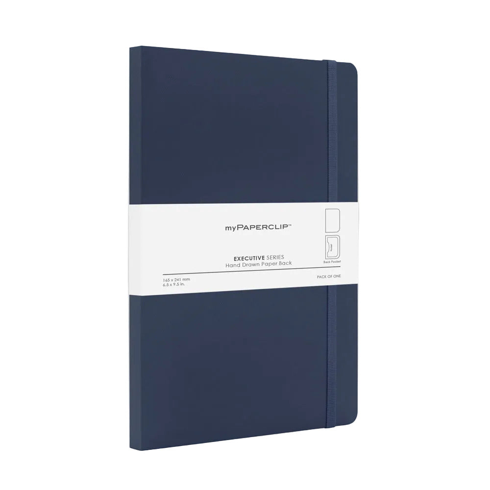 myPAPERCLIP Executive Series A5 Notebook - Plain - Blue