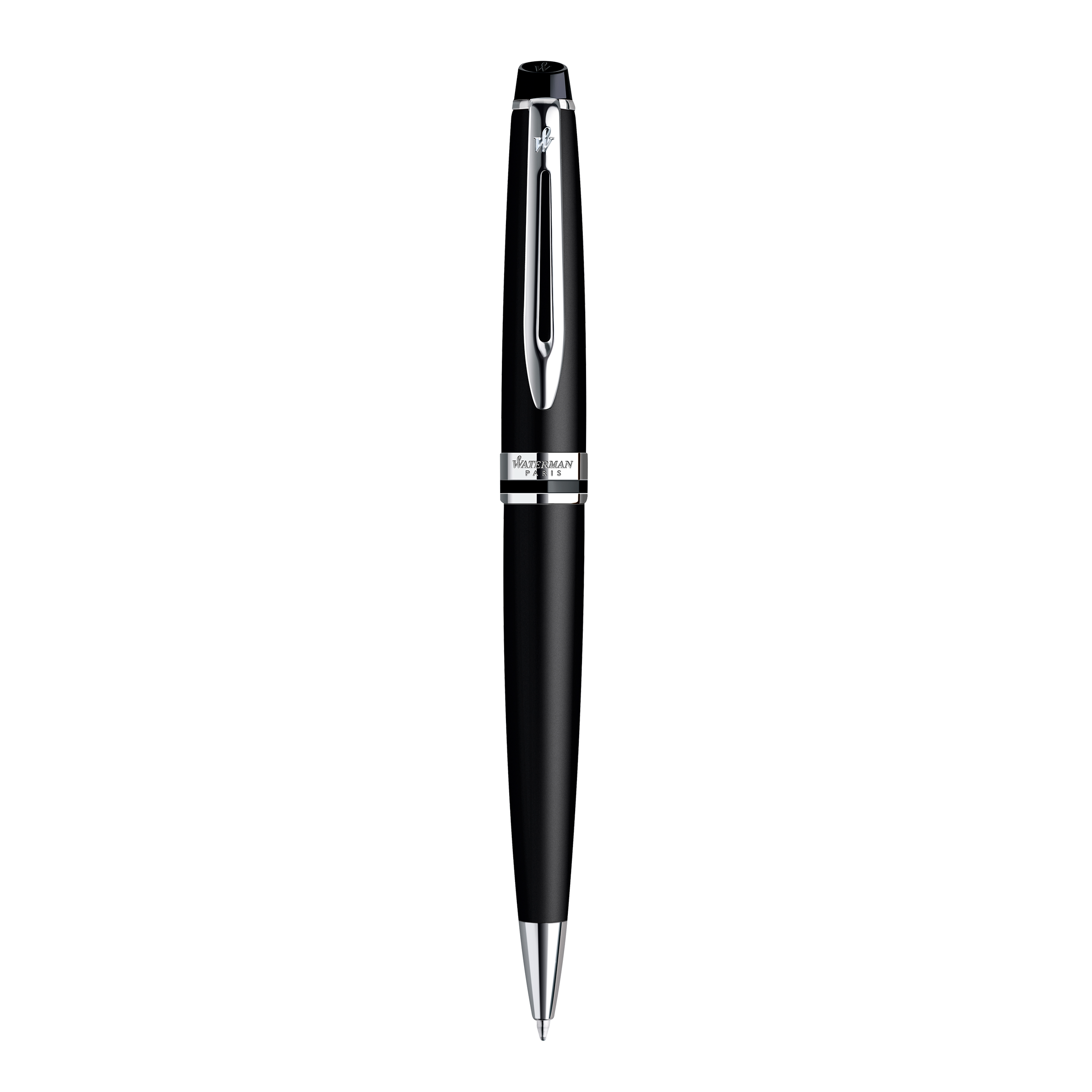 Waterman Expert Matte Black Chrome Trim Ballpoint - Pencraft the boutique