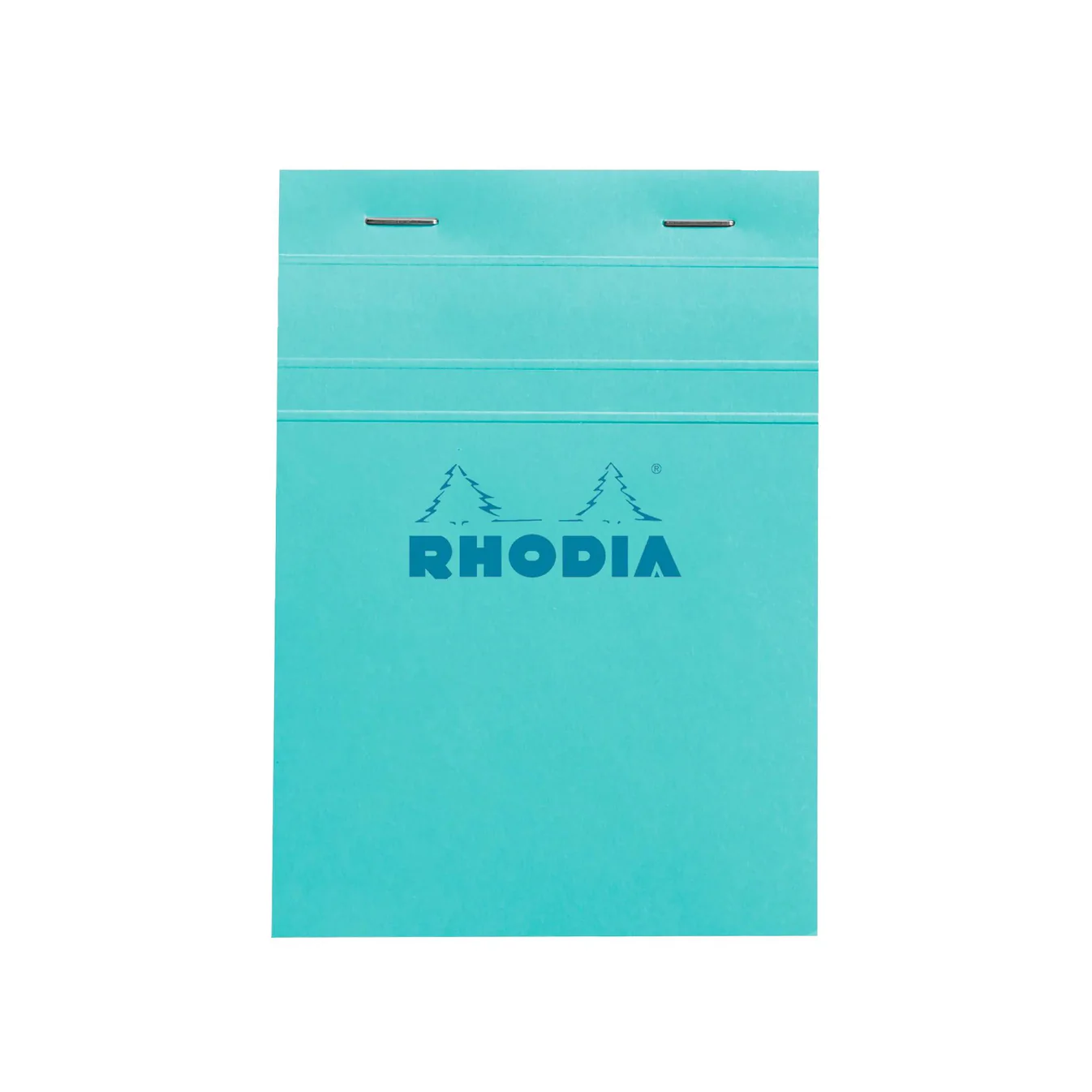 Rhodia No. 13 Top Stapled Notepad A6 5 x 5 Grid Azure Blue