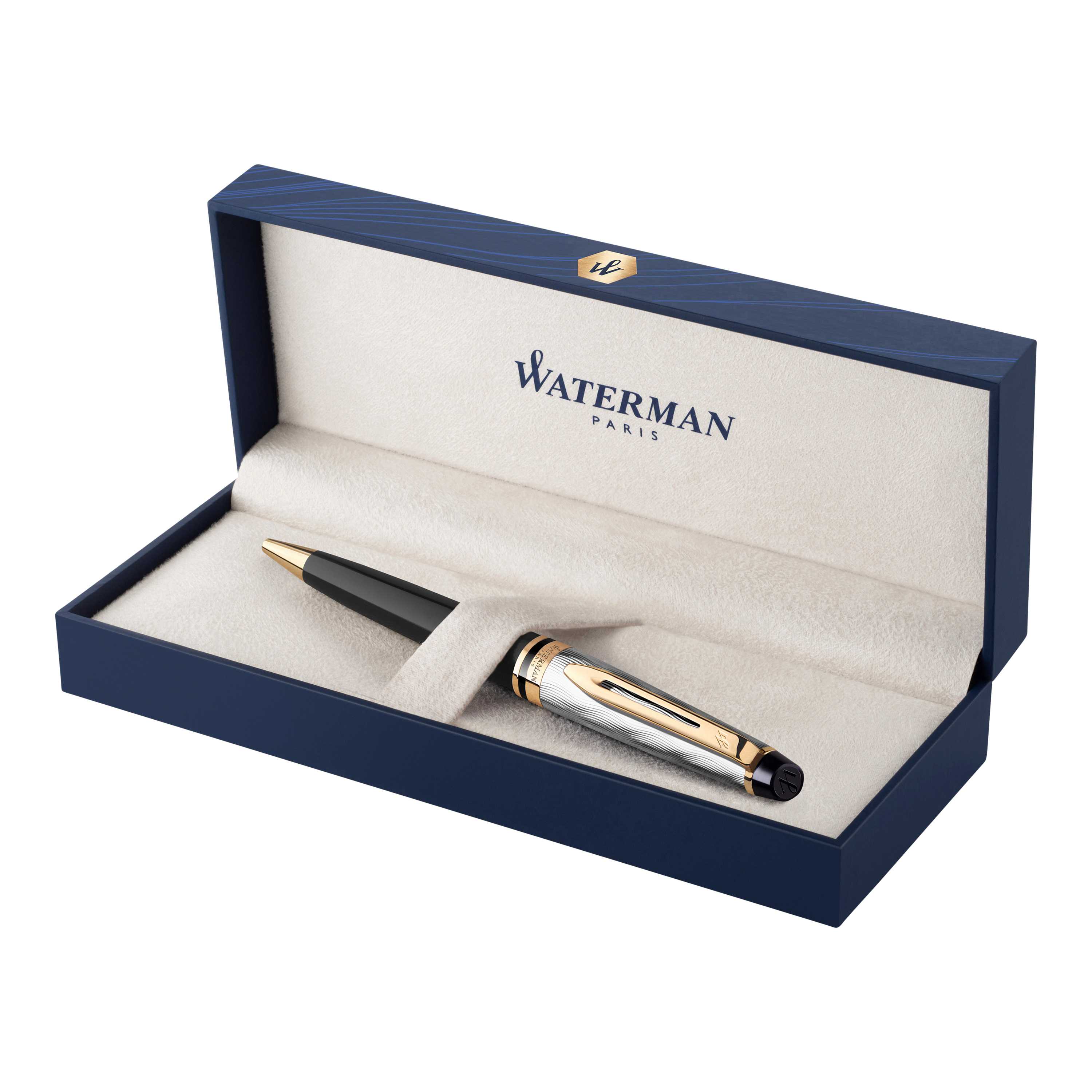 Waterman Expert Deluxe Reflections Of Paris Gold Trim Ballpoint - Pencraft the boutique