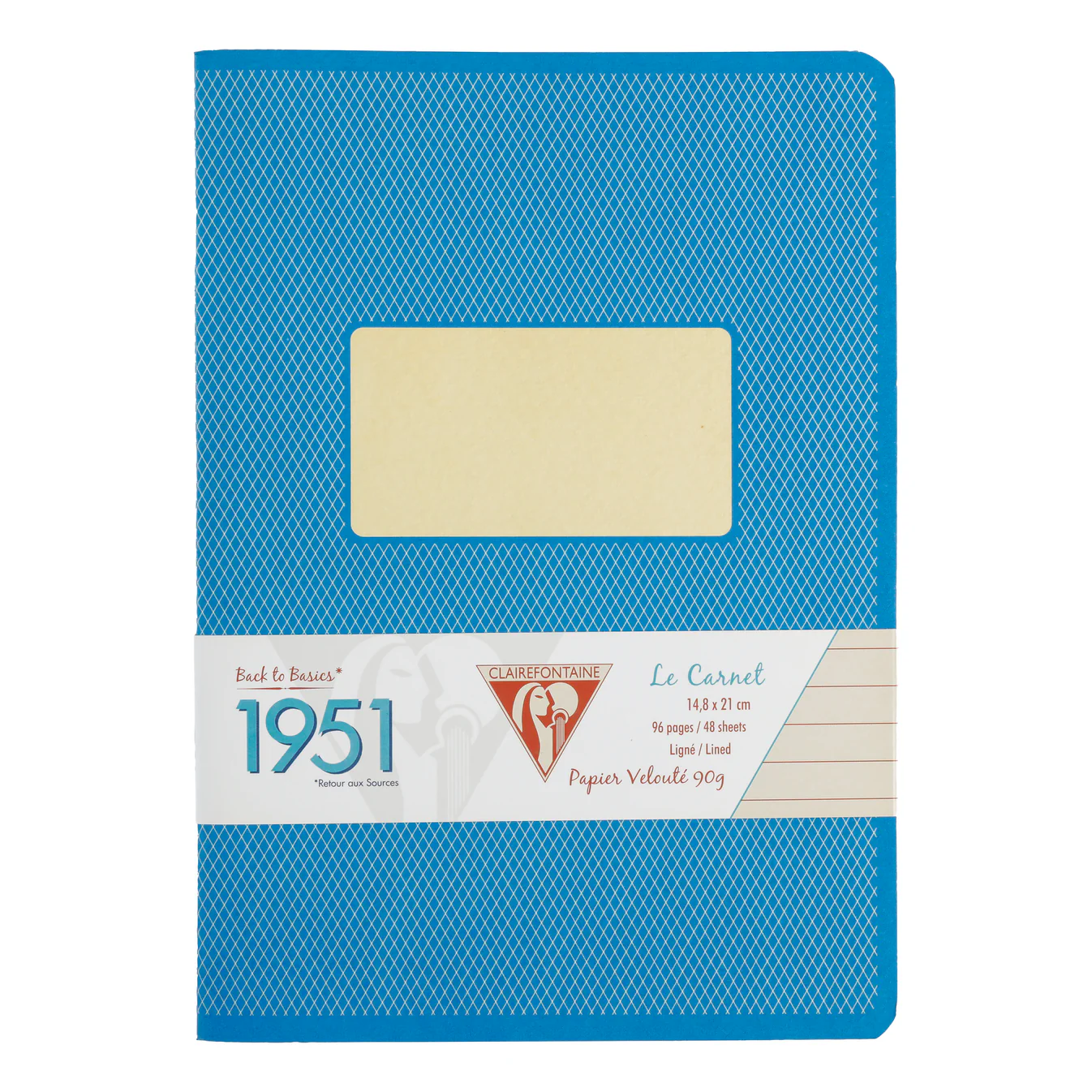 Clairefontaine 1951 Stapled Notebook Ruled A5 Blue