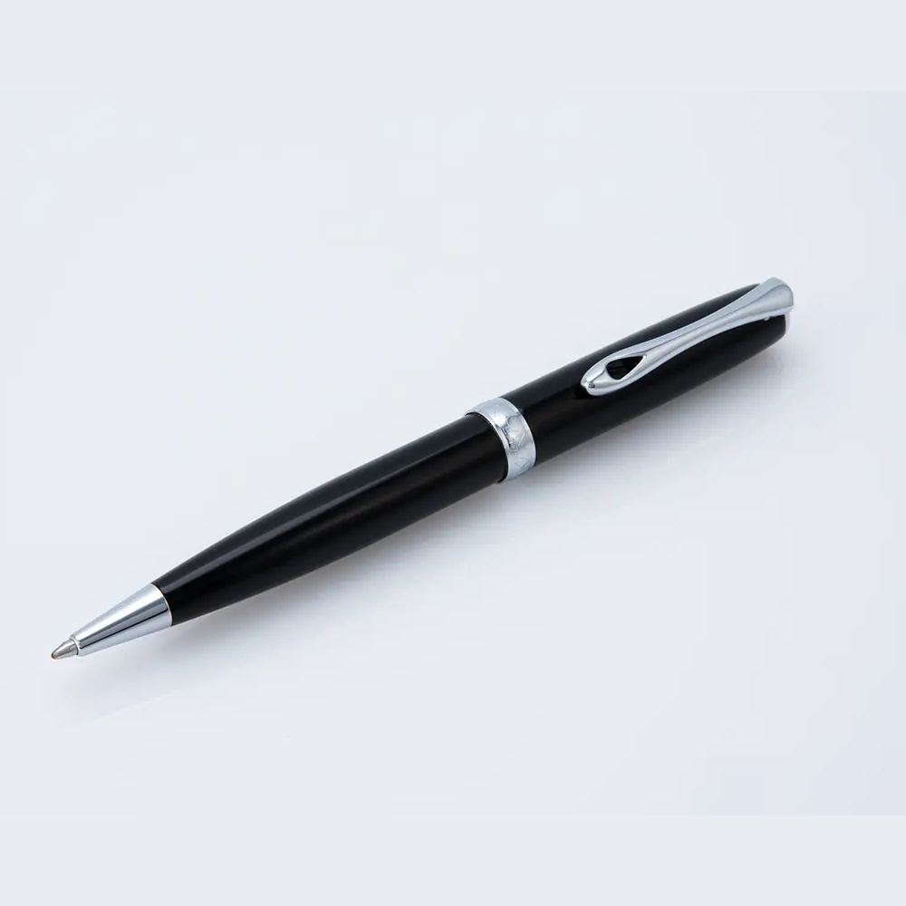 Diplomat Excellence A2 Black Lacquered Chrome Ballpoint - Pencraft the boutique