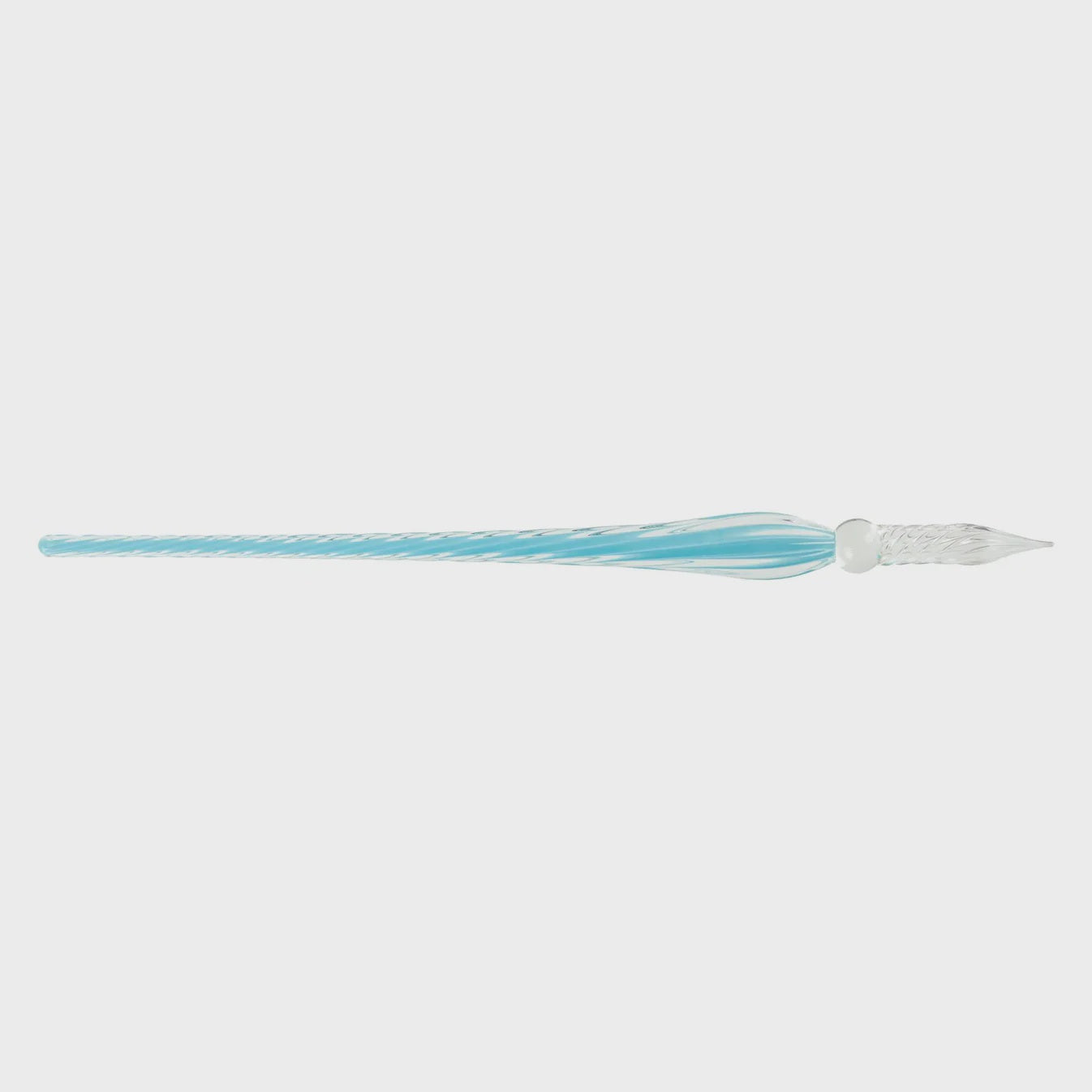 J Herbin Twisted Glass Pen Blue Azure