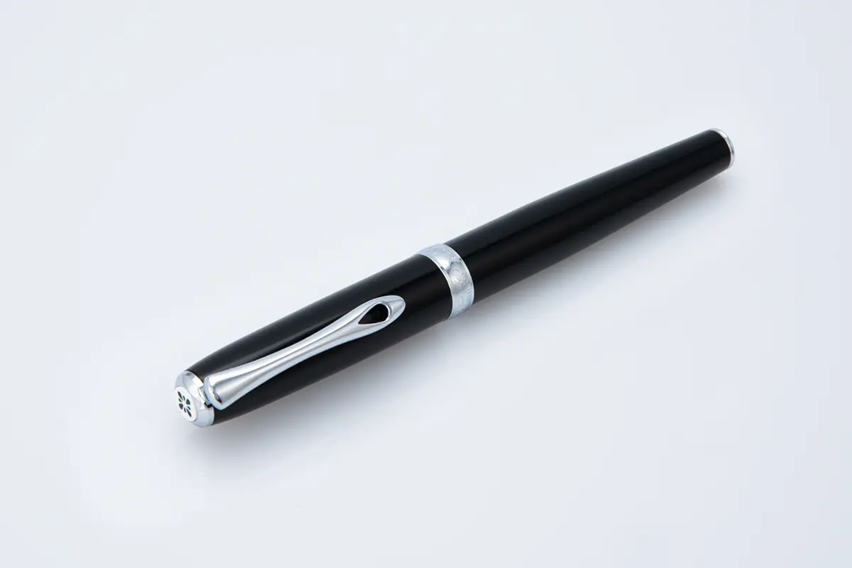 Diplomat Excellence A2 Black Chrome Trim Fountain Pen - Pencraft the boutique
