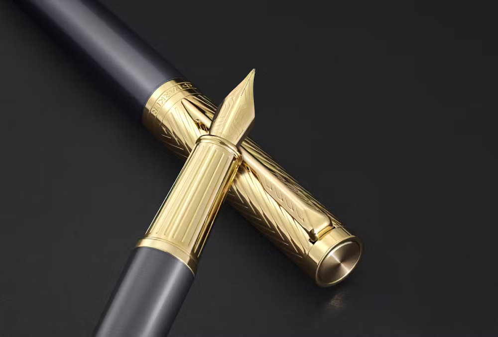 Parker Ingenuity Premium Pioneers Collection Arrow Gold Trim Fountain Pen