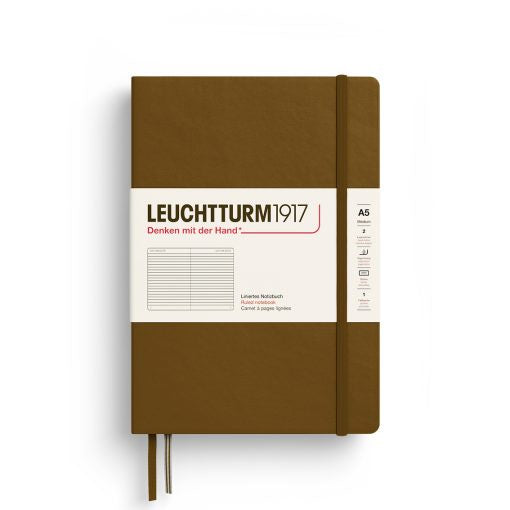 Leuchtturm1917 Notebook Medium (A5) Ruled Spice brown