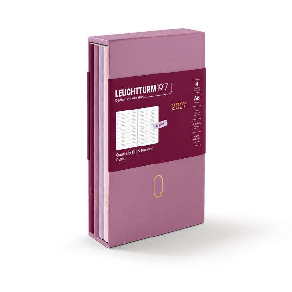 Leuchtturm1917 Quarterly Daily Planner 2027 Pocket A6 (Pack of 4)