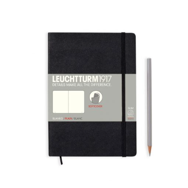Leuchtturm1917 Notebook Softcover Medium (A5) Plain Black