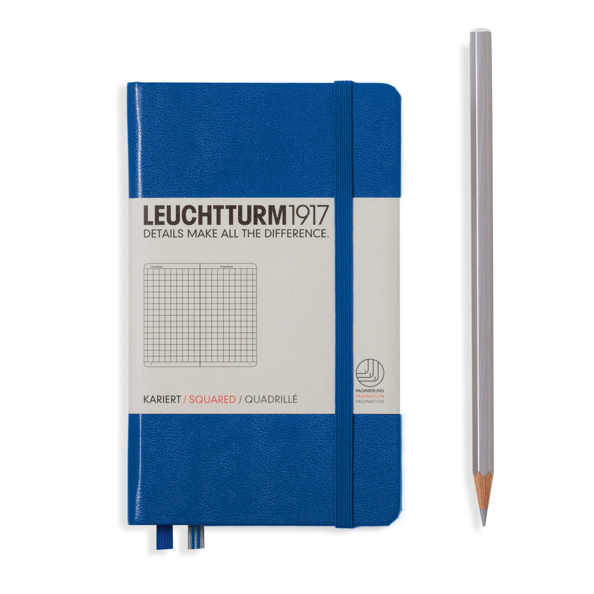 Leuchtturm1917 Notebook Pocket (A6) Squared Royal Blue