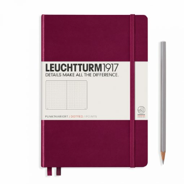 Leuchtturm1917 Notebook Hardcover (B6+) Dotted Port Red