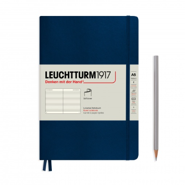 Leuchtturm1917 Notebook Softcover Medium (A5) Ruled Navy