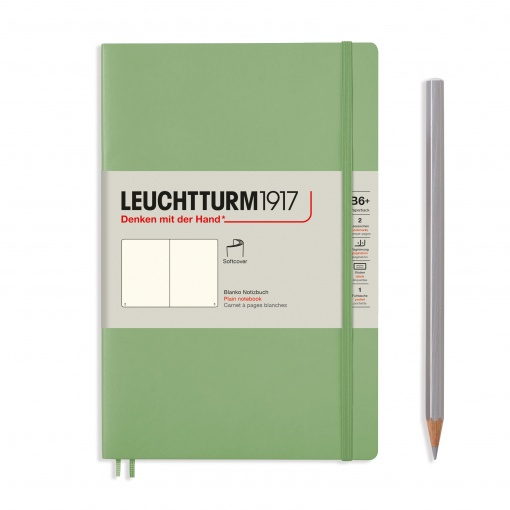Leuchtturm1917 Notebook Softcover Paperback (B6+) Plain Sage