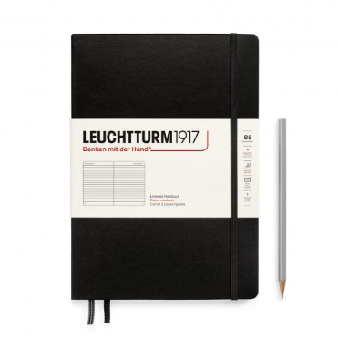 Leuchtturm1917 Notebook Composition (B5) Hardcover Ruled Black - Pencraft the boutique
