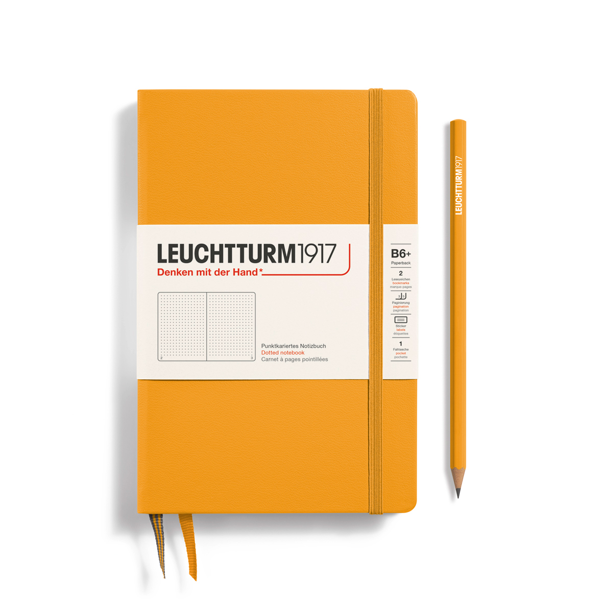 Leuchtturm1917 Notebook Hardcover (B6+) Dotted Rising sun