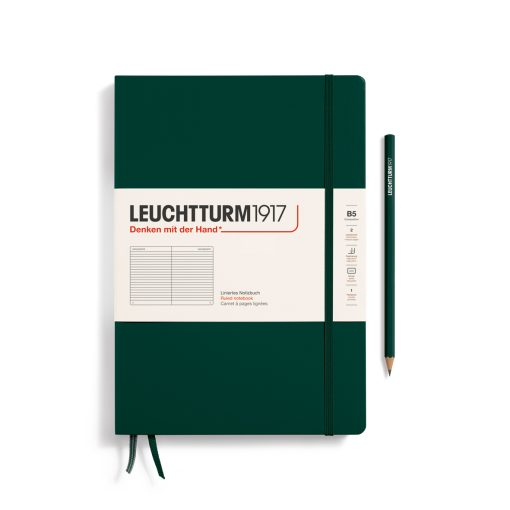 Leuchtturm1917 Notebook Composition (B5) Hardcover Ruled Forest Green