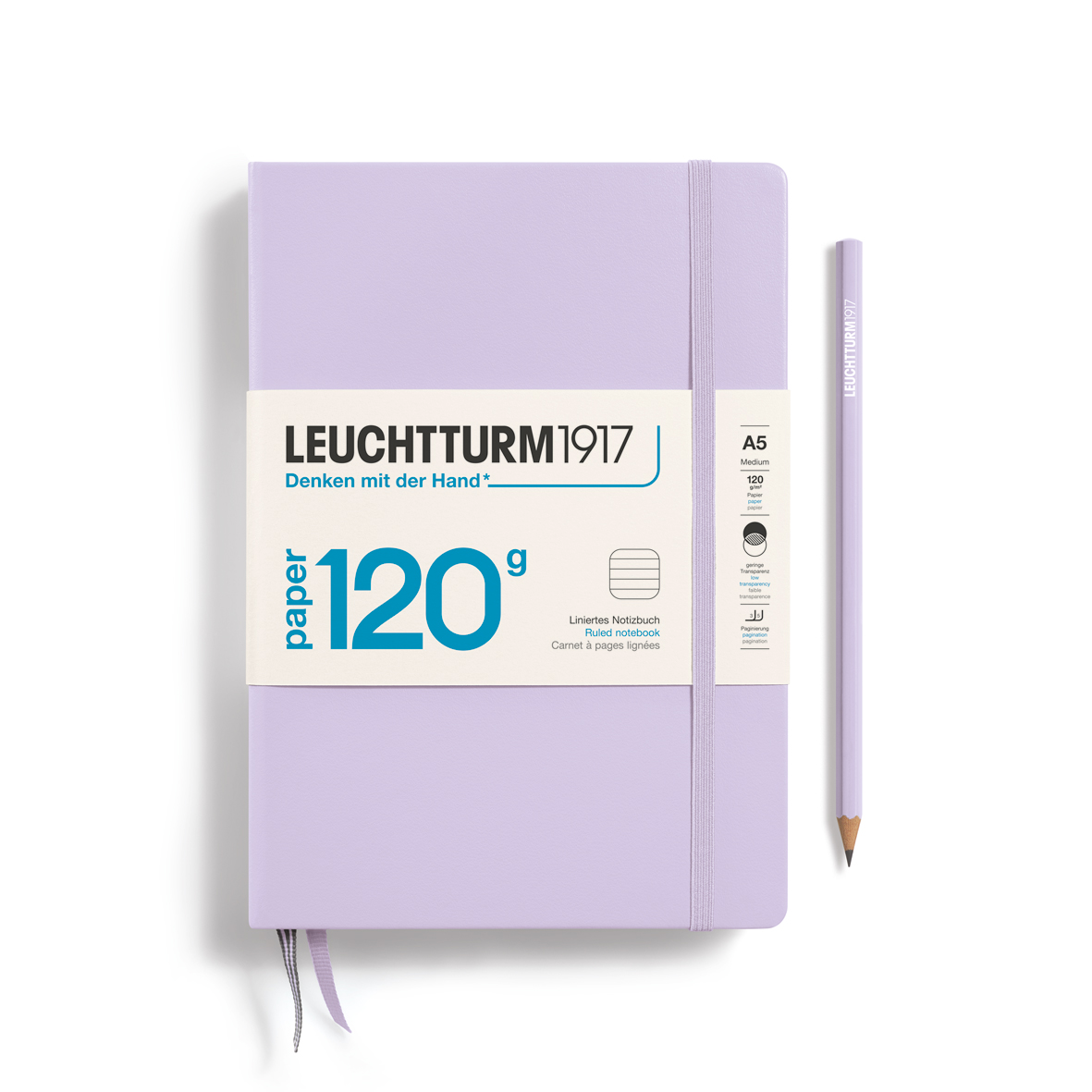 Leuchtturm1917 Notebook 120g Edition Medium (A5) Ruled Lilac - Pencraft the boutique
