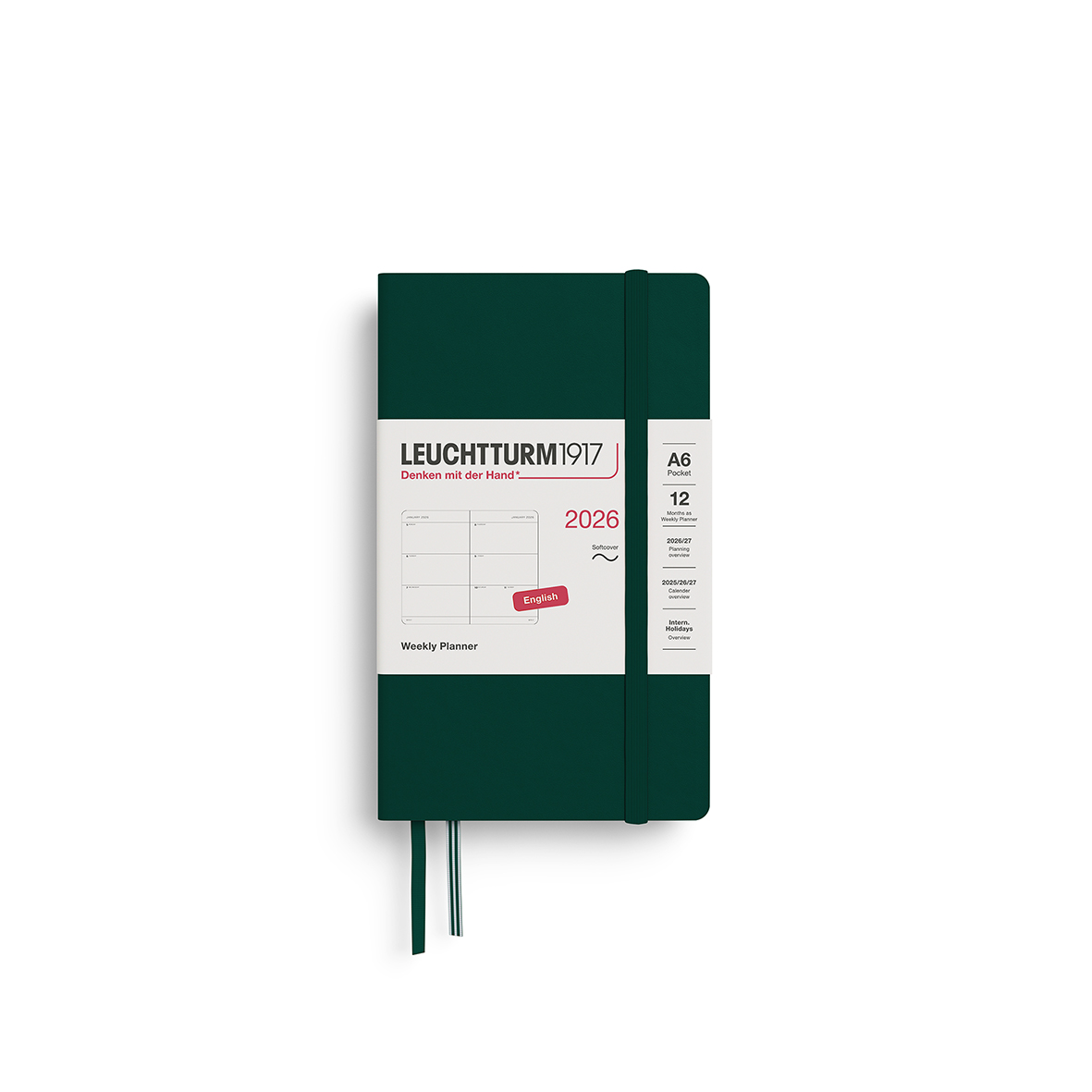 Leuchtturm1917 Weekly Planner 2026 Pocket A6 2026 Softcover - Pencraft the boutique