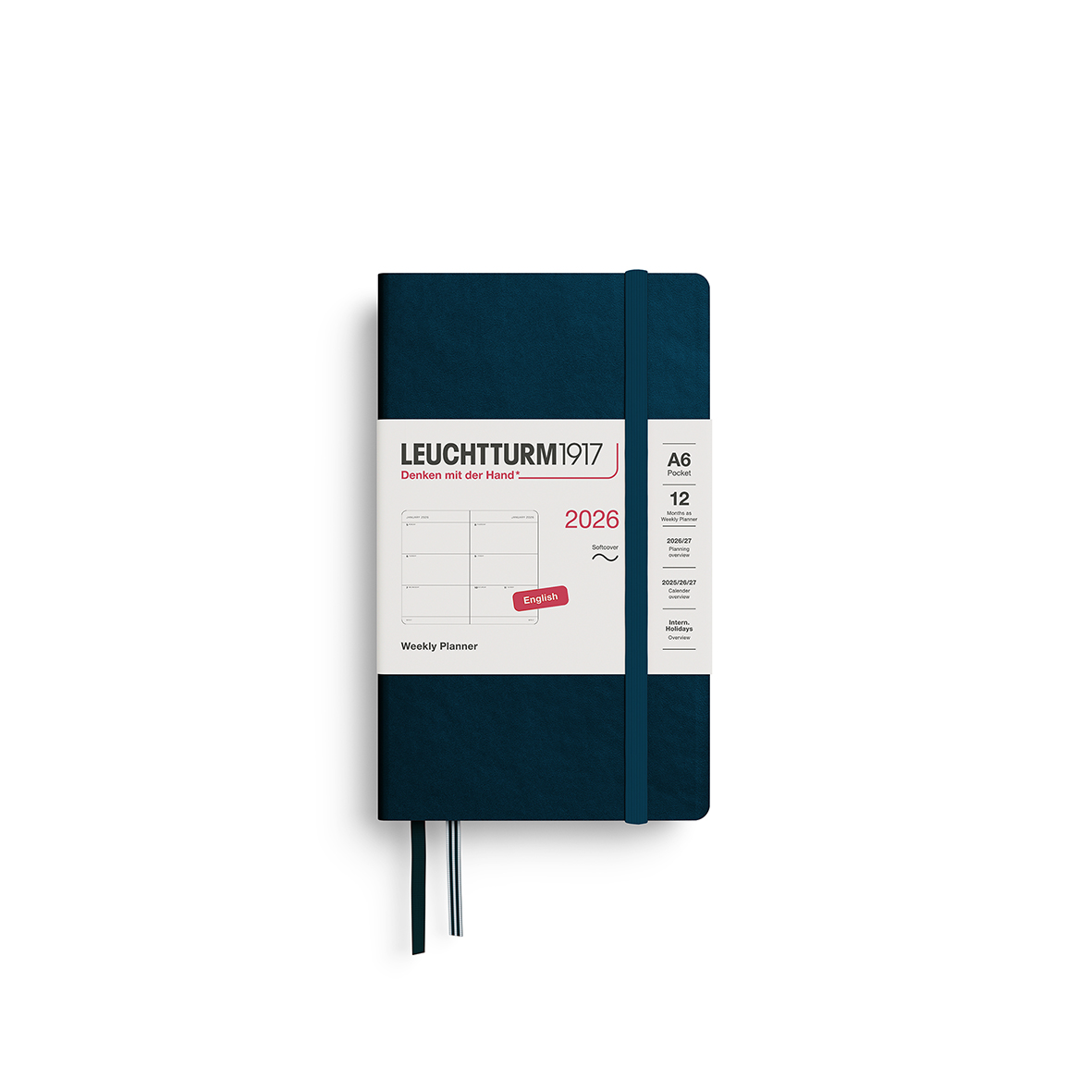 Leuchtturm1917 Weekly Planner 2026 Pocket A6 2026 Softcover - Pencraft the boutique