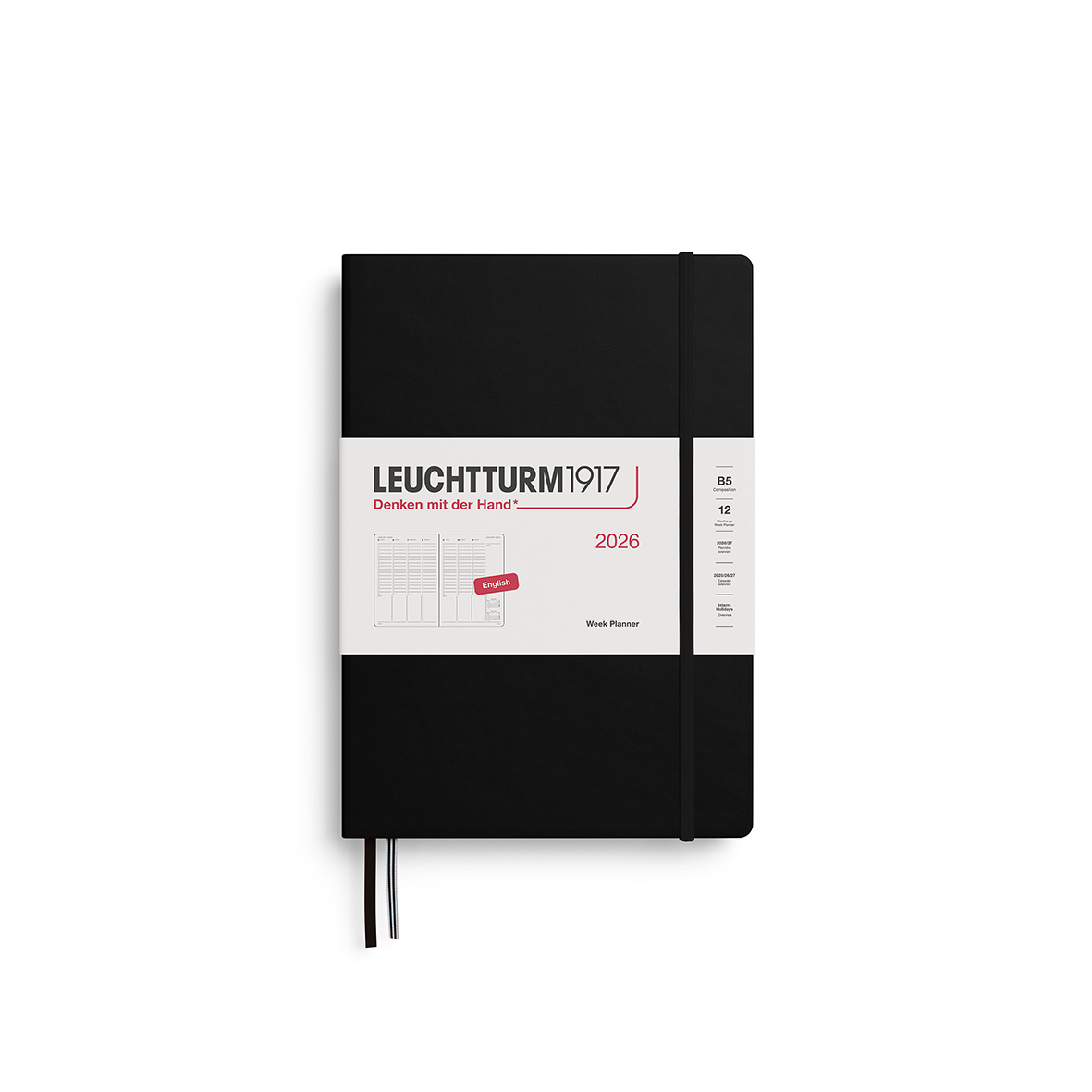 Leuchtturm1917 Week Planner 2026 B5 Hardcover - Pencraft the boutique