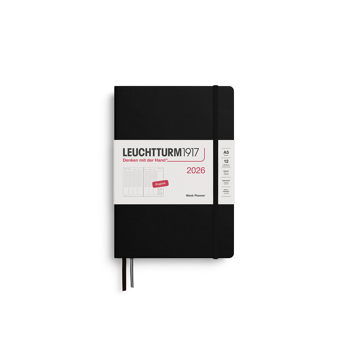 Leuchtturm1917 Week Planner 2026 Medium A5 Hardcover