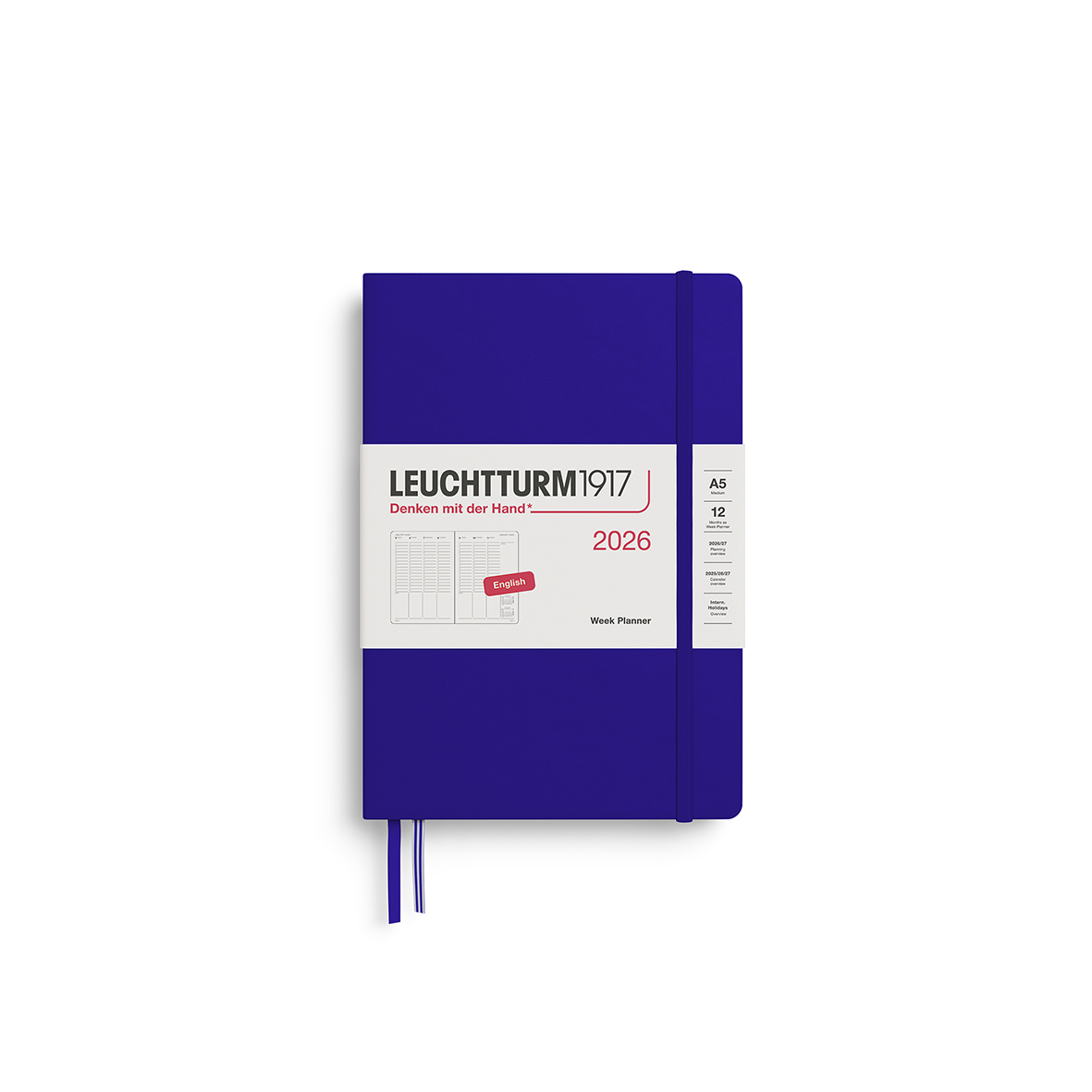 Leuchtturm1917 Week Planner 2026 Medium A5 Hardcover