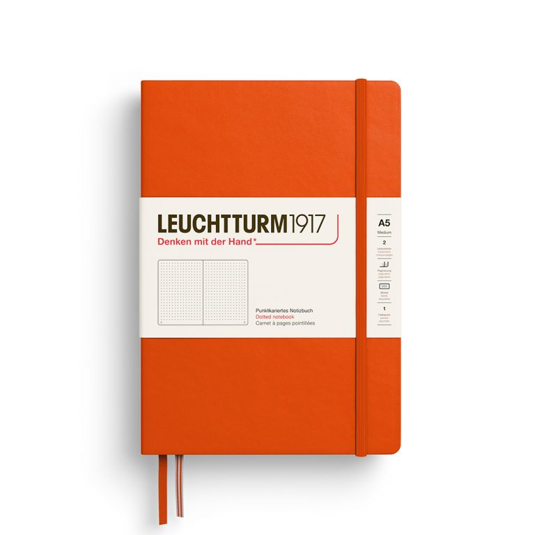 Leuchtturm1917 Notebook Medium (A5) Dotted Pumpkin