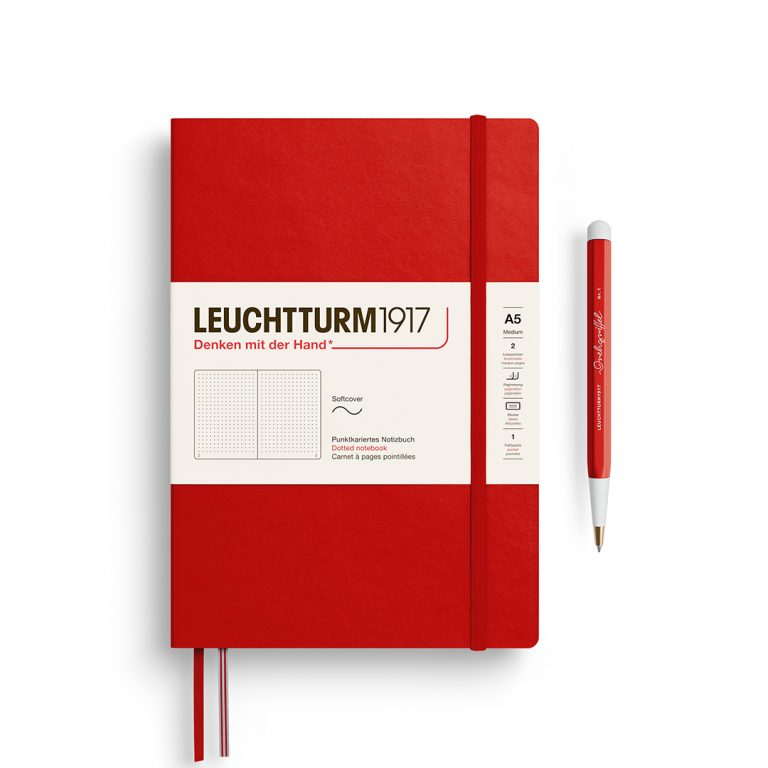 Leuchtturm1917 Notebook Softcover Medium (A5) Dotted Cherry