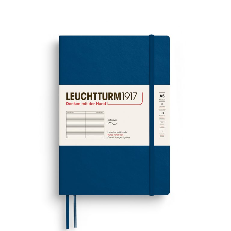 Leuchtturm1917 Notebook Softcover Medium (A5) Ruled Indigo