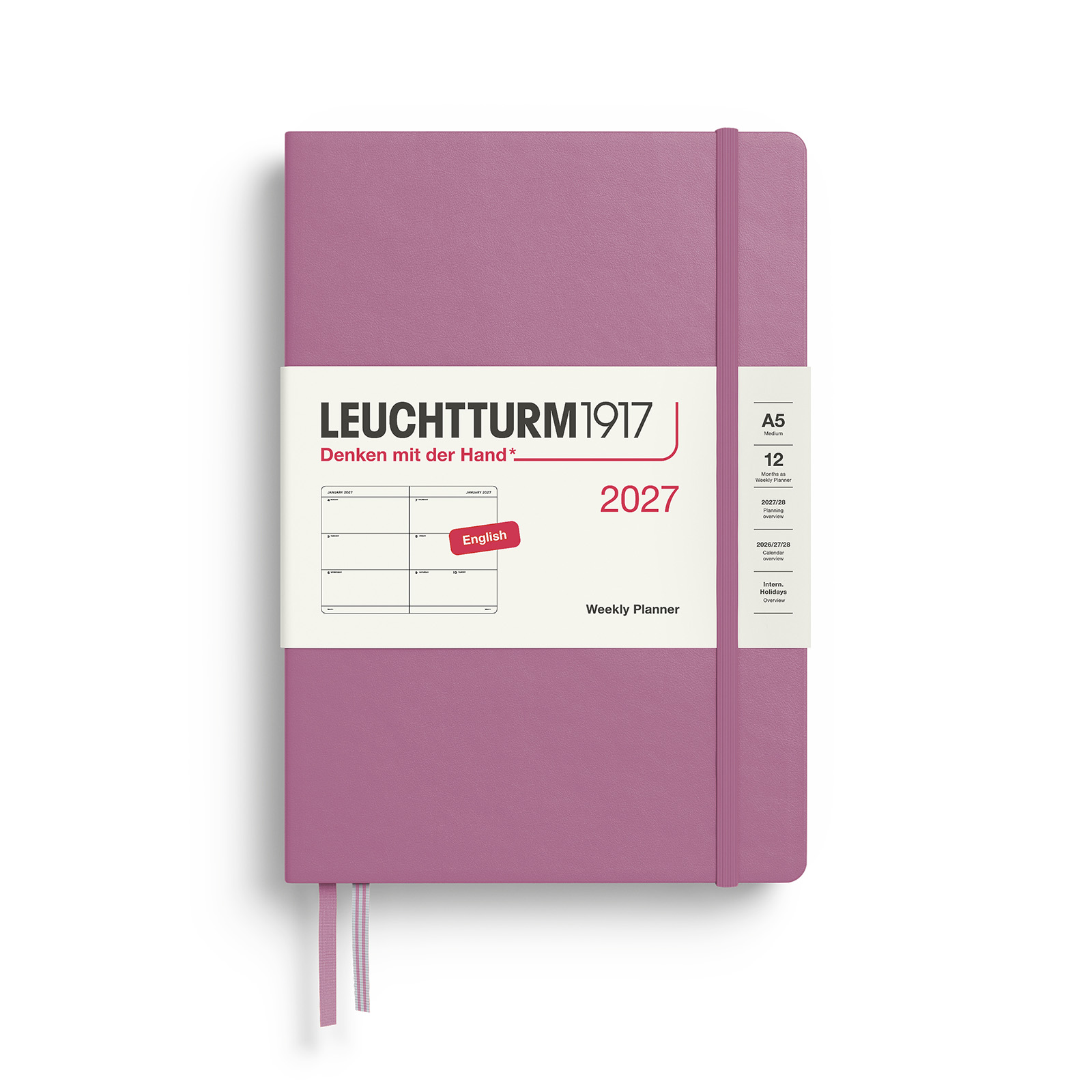 Leuchtturm1917 Weekly Planner 2027 A5 Hardcover