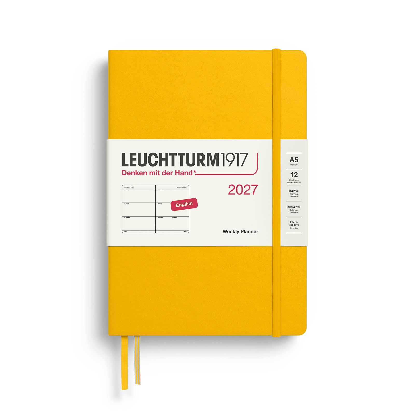 Leuchtturm1917 Weekly Planner 2027 A5 Hardcover