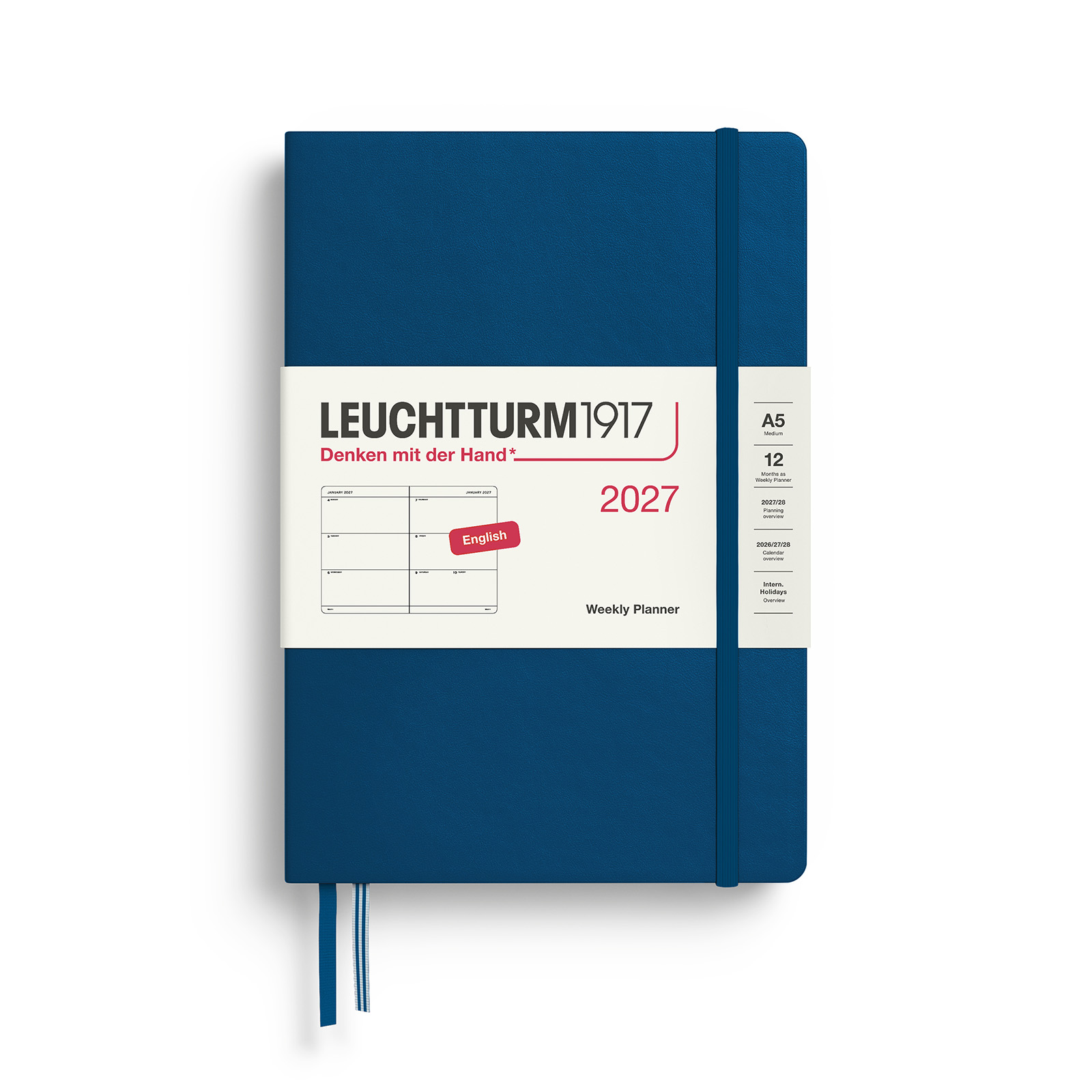 Leuchtturm1917 Weekly Planner 2027 A5 Hardcover