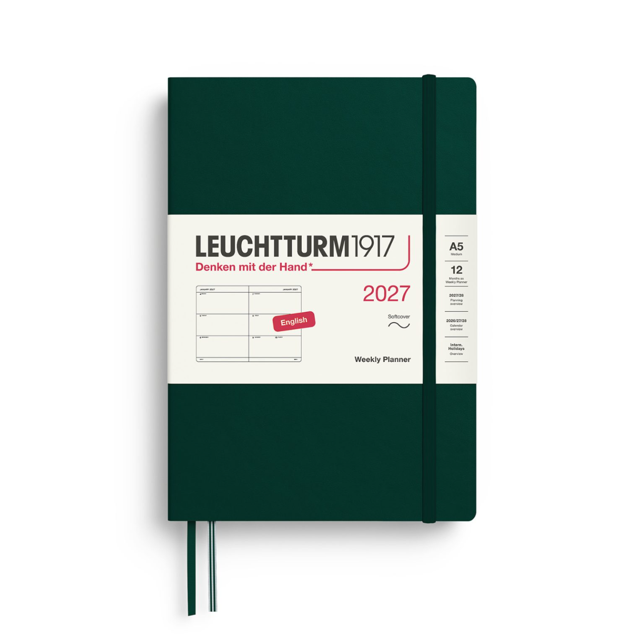 Leuchtturm1917 Weekly Planner 2027 A5 Softcover
