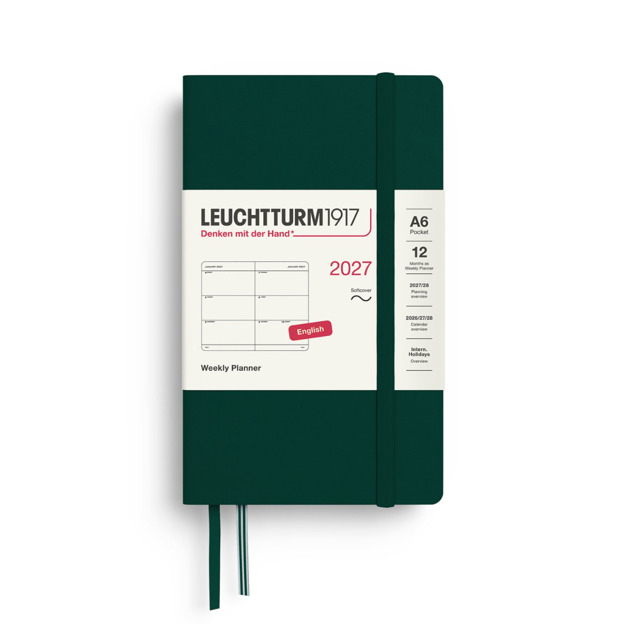 Leuchtturm1917 Weekly Planner 2027 Pocket A6 Softcover
