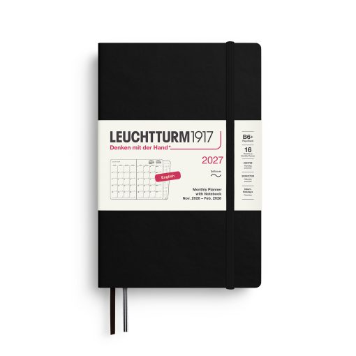 Leuchtturm1917 Monthly Planner & Notebook 2027 B6+ Softcover