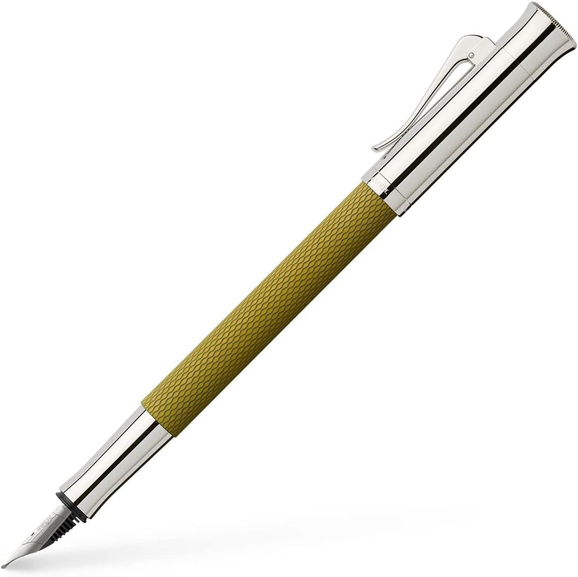 Graf von Faber Castell Guilloche Olive Green Fountain Pen - Pencraft the boutique