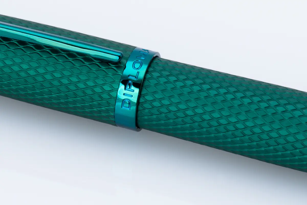 Diplomat Viper Green Guilloche Rollerball