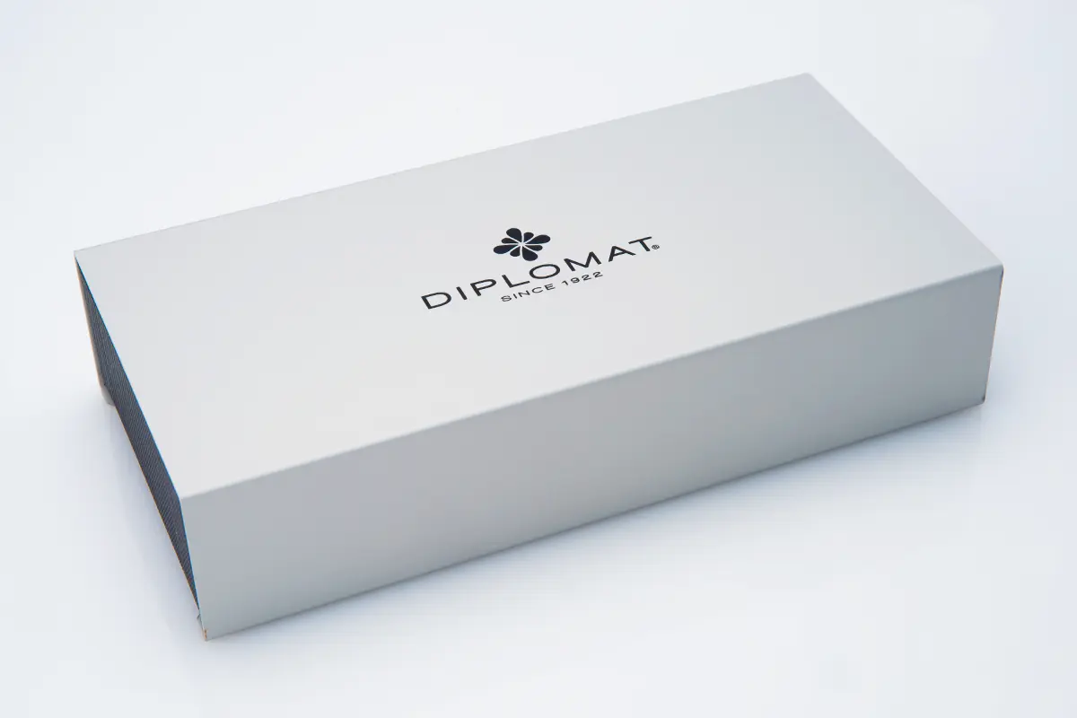 Diplomat Excellence A2 Black Chrome Trim Fountain Pen - Pencraft the boutique