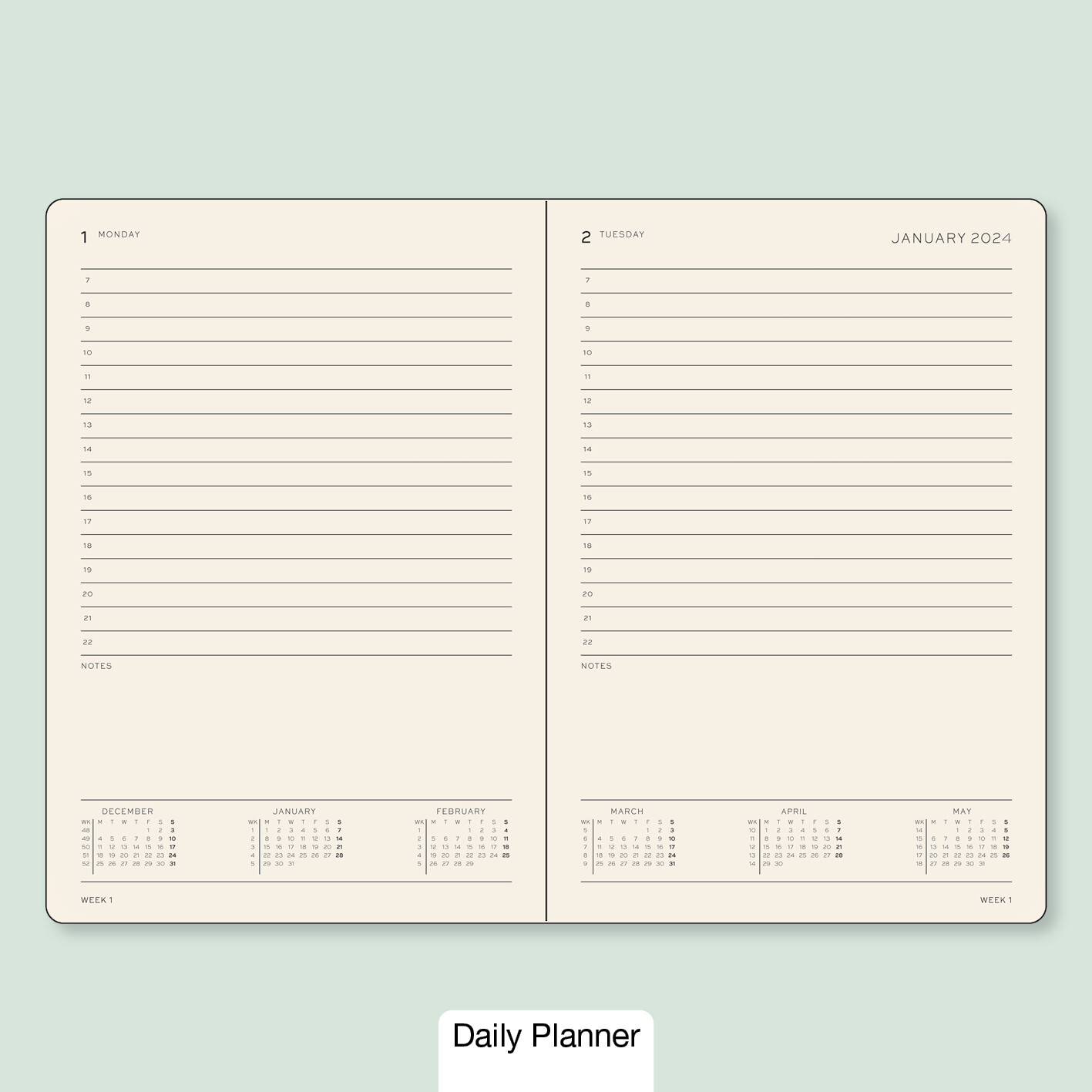 Leuchtturm1917 Daily Planner Hard Cover Master A4+ 2024 - Pencraft the boutique