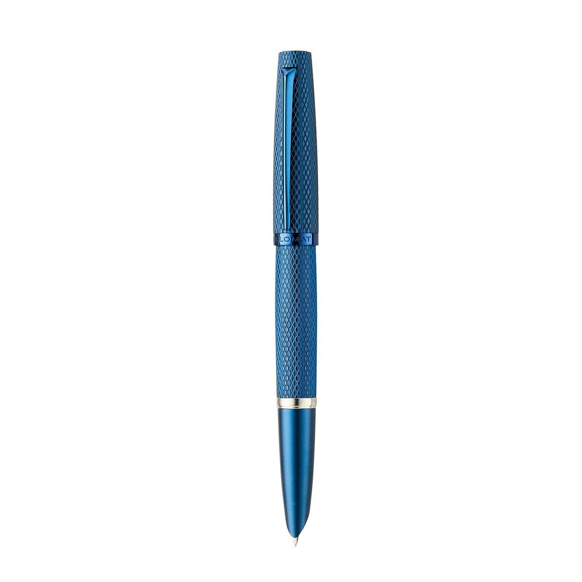 Diplomat Viper Blue Guilloche Fountain Pen F/M
