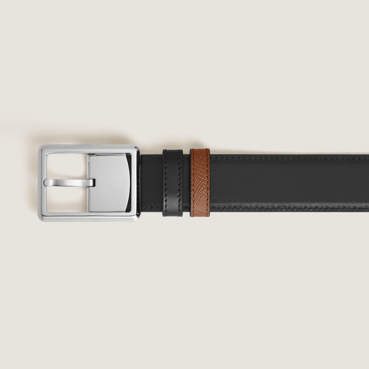 Montblanc Rectangular 30 mm Belt in Sartorial Leather