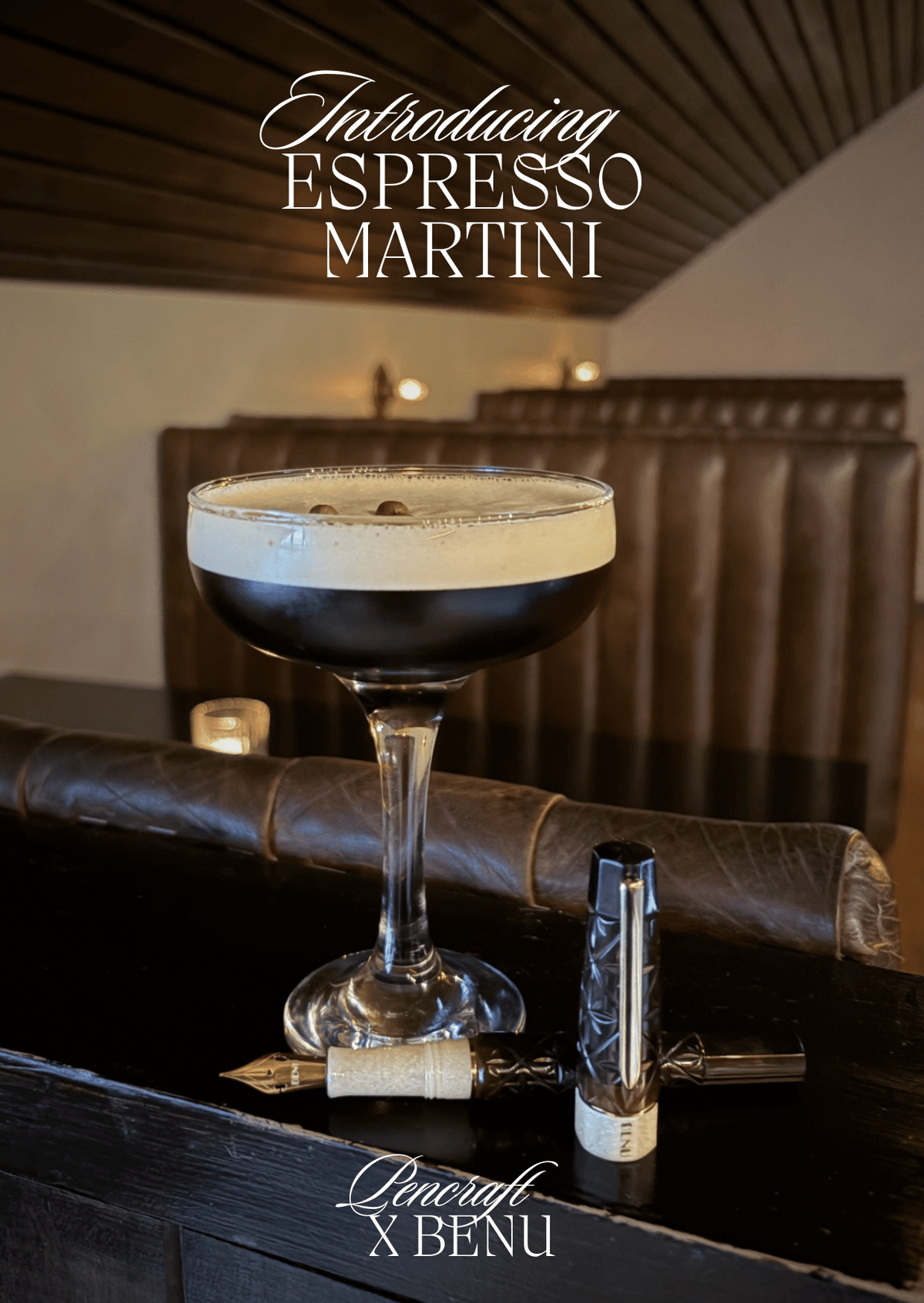 BENU x Pencraft Exclusive Espresso Martini Limited Edition Fountain Pen