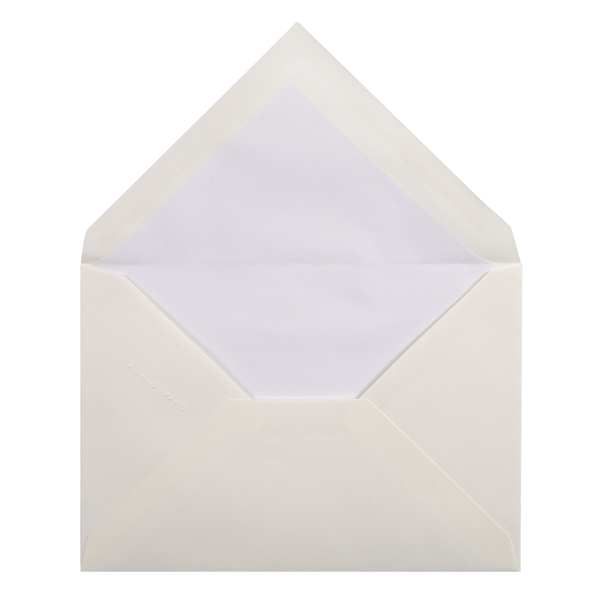G.Lalo Verge de France Envelopes C6 Laid Off White - Pencraft the boutique