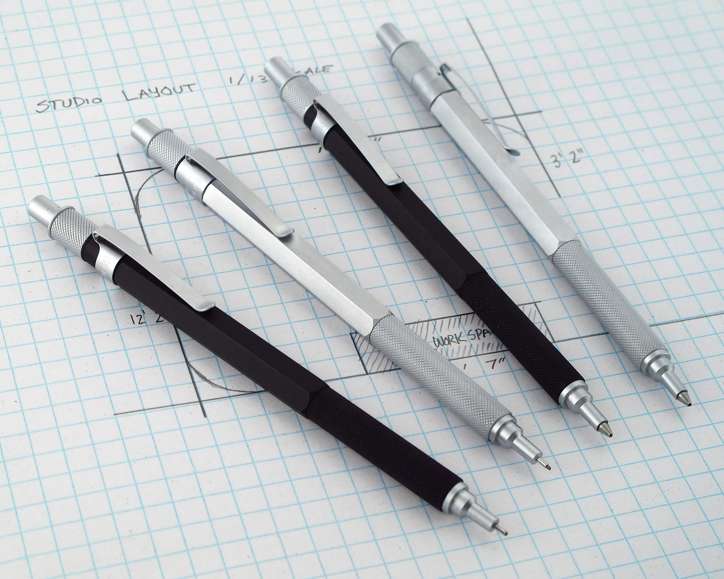 Retro 51 Hexomatic Black Pencil 0.7mm - Pencraft the boutique