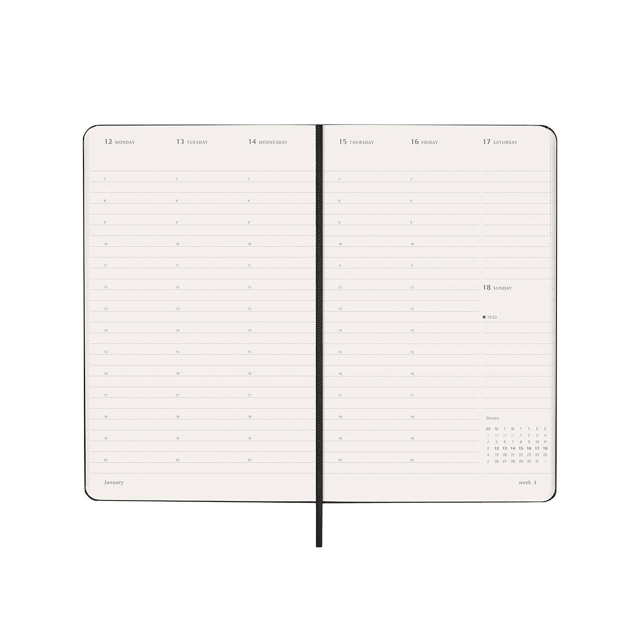 Moleskine 2026 Hard Cover Diary PRO Weekly Vertical Large