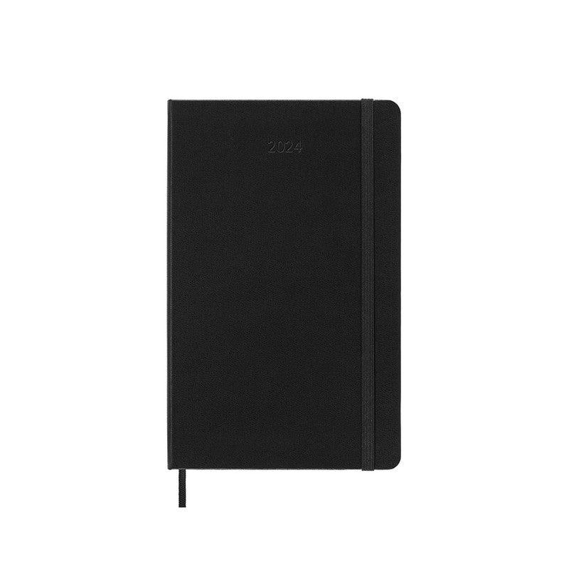 Moleskine 2024 Hard Cover Diary Weekly Notebook Large Black - Pencraft the boutique