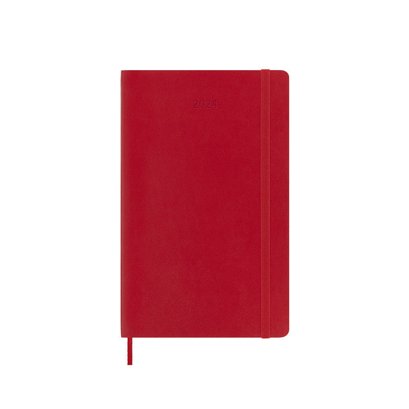 Moleskine 2024 Soft Cover Diary Weekly Notebook Large Scarlet Red