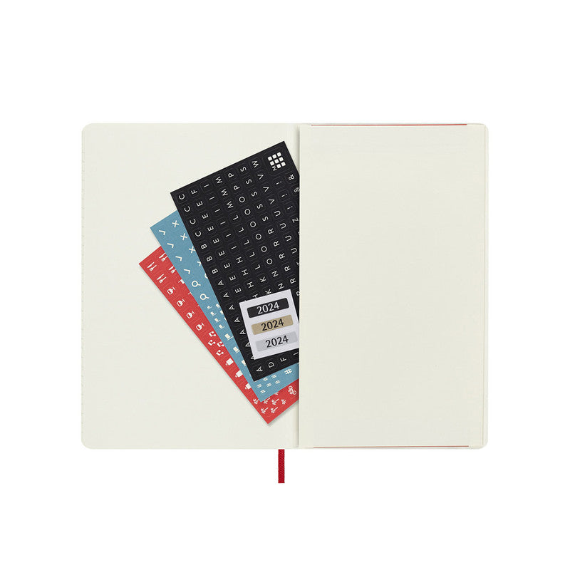 Moleskine 2024 Soft Cover Diary Weekly Notebook Large Scarlet Red - Pencraft the boutique