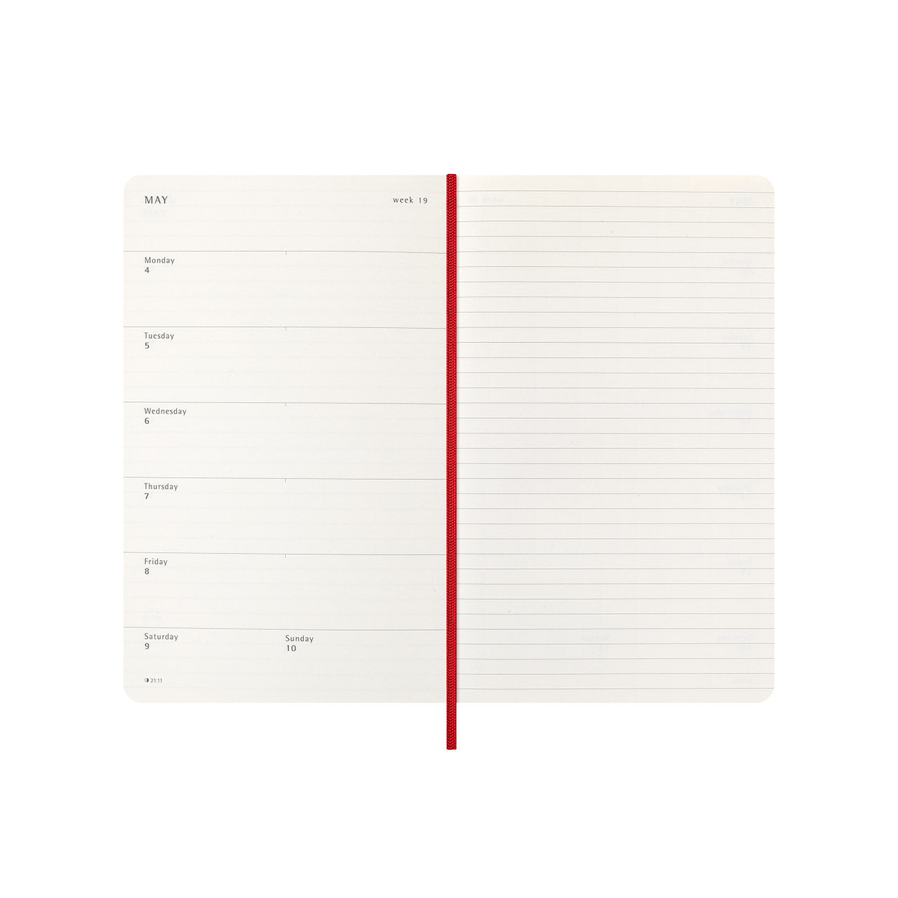 Moleskine 2026 Soft Cover Diary Weekly Notebook Large